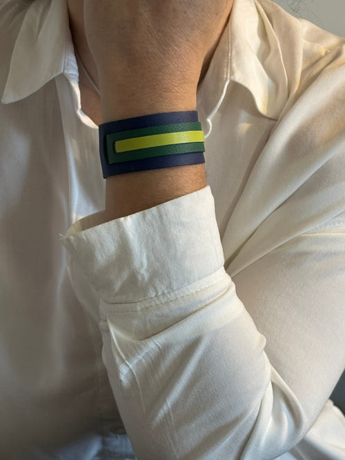 Courage Bracelet. Azul y verde