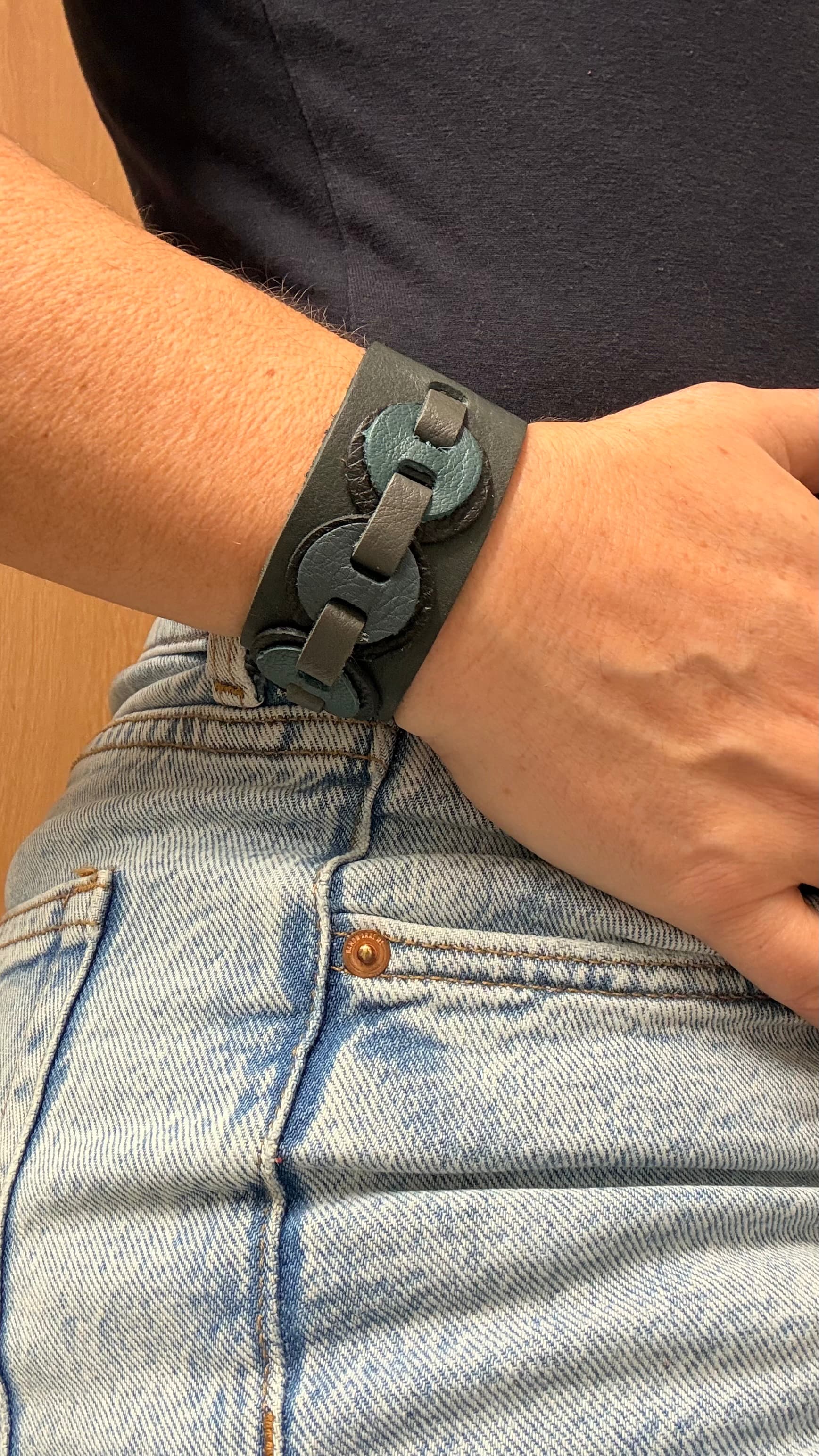 Kindness Bracelet. Gris y azul