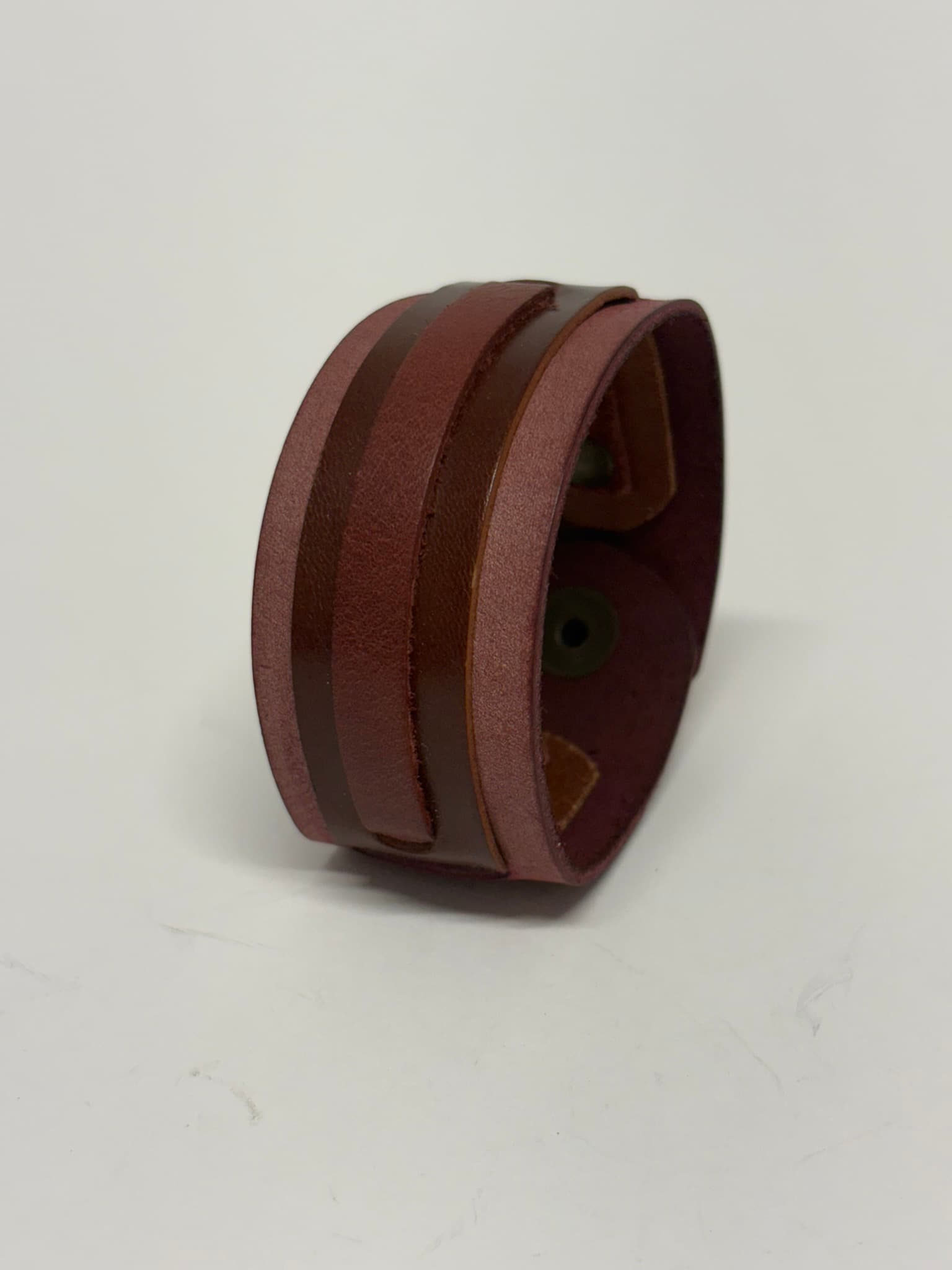 Courage Bracelet. Malva y marrón