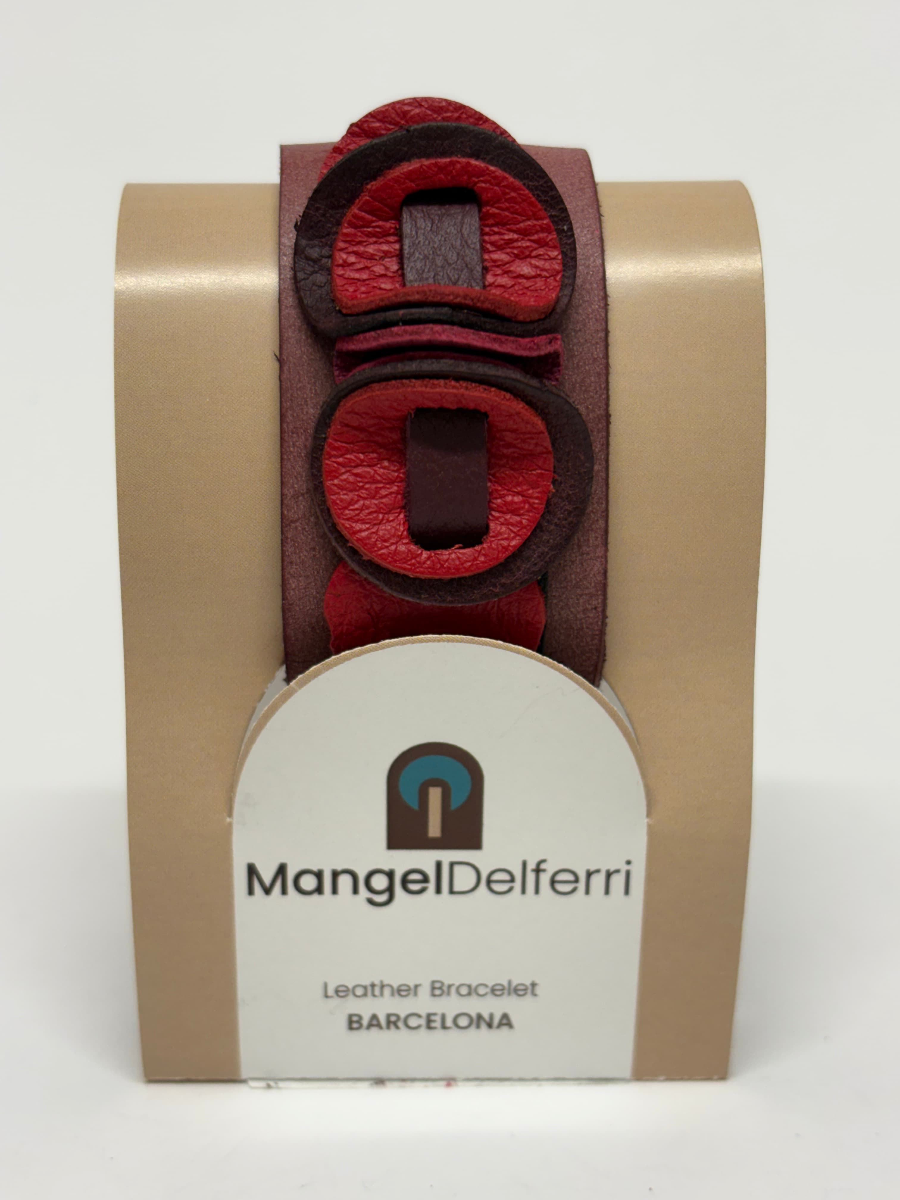 Jolliness Bracelet. Malva y rojos