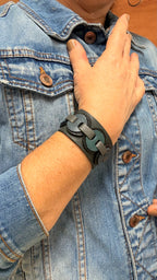 Kindness Bracelet. Gris y azul