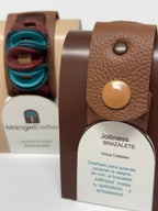 Jolliness Bracelet. Camel y turquesa
