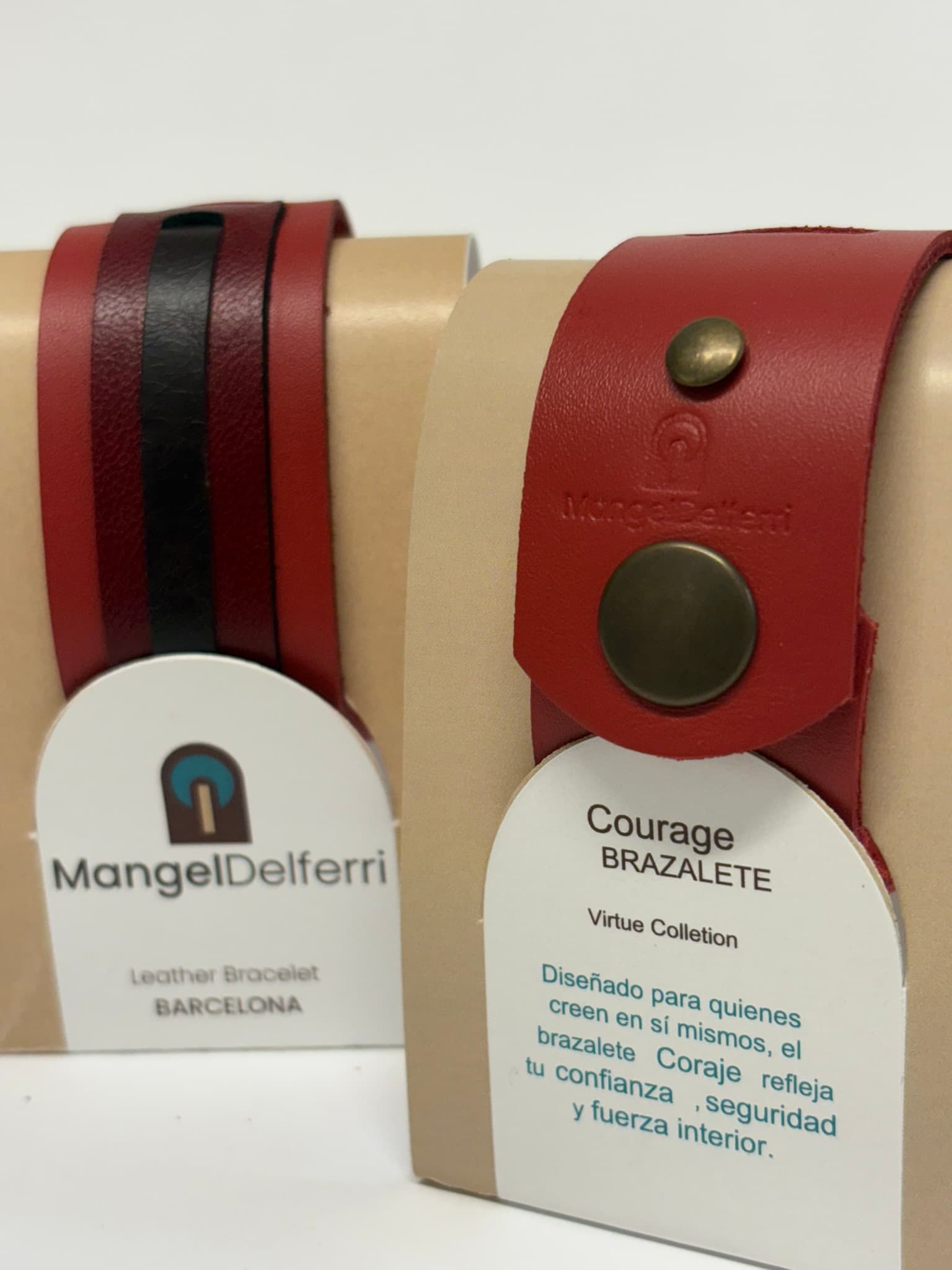 Courage Bracelet. Rojo