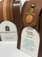 Courage Bracelet camel y mostaza de la Virtue Collection – Mangel Delferri